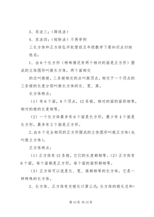 人教版五年级数学下册知识点归纳总结.docx