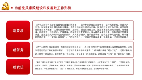 切实加强党风廉政建设和反腐败工作党课PPT模板