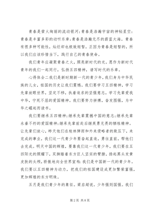 大力弘扬优秀精神，青少年心得体会5篇.docx