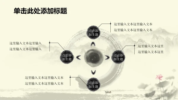 水墨中国风中医足疗ppt动态模板