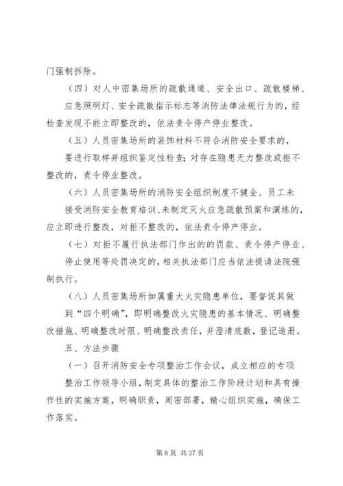 人员密集场所消防安全专项整治实施方案.docx