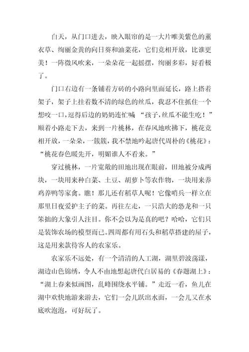 开心农场作文