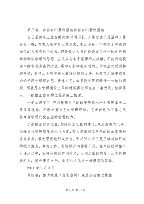 信息中心自查自纠整改措施.docx