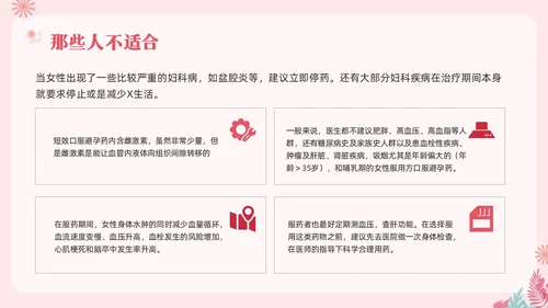 粉色简约关注女性生殖健康科学避孕PPT模板宣传PPT动态PP世界避孕日