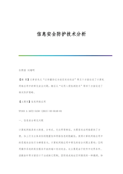 信息安全防护技术分析.docx