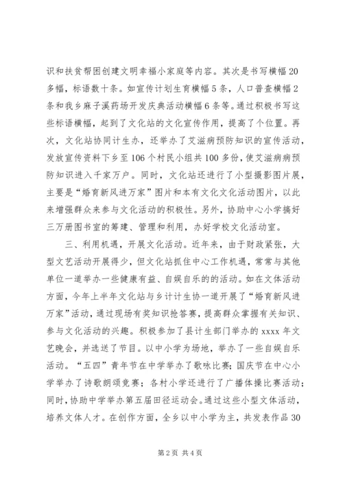 乡镇文化站站长个人工作总结.docx