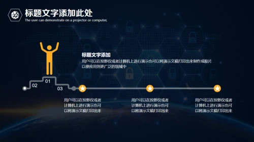 全球视野互联网科技汇报通用PPT模板