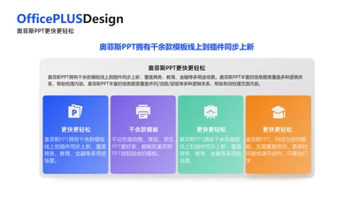 简约风并列关系4项PPT内容页