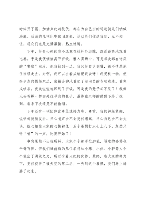 运动会的通讯稿范文700字（11篇）.docx