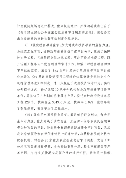 县审计局年度工作报告 (2).docx