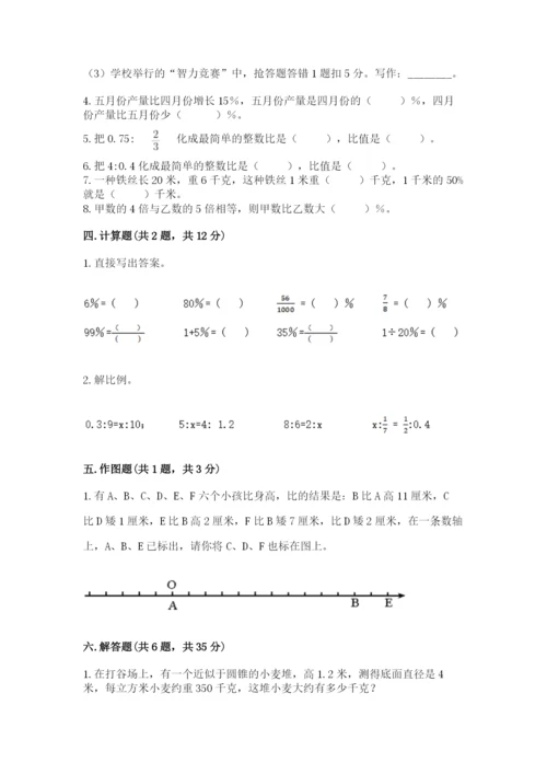 沪教版数学六年级下册期末检测试题完整.docx