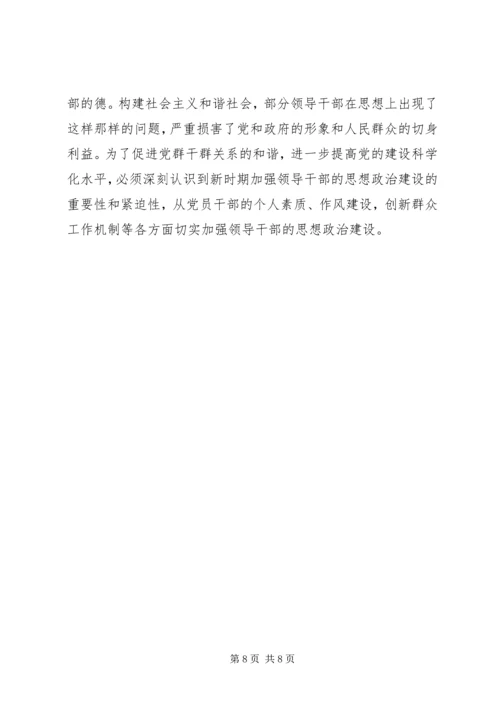 党员干部思政建设强化分析.docx