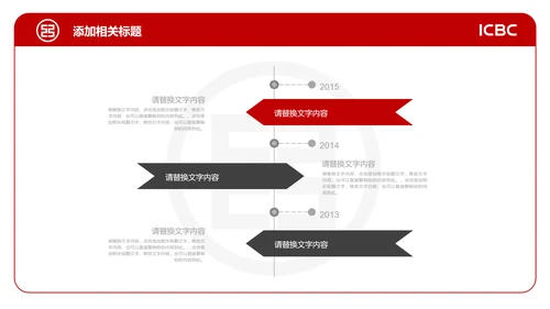 中国工商银行工行工作总结汇报PPT模板