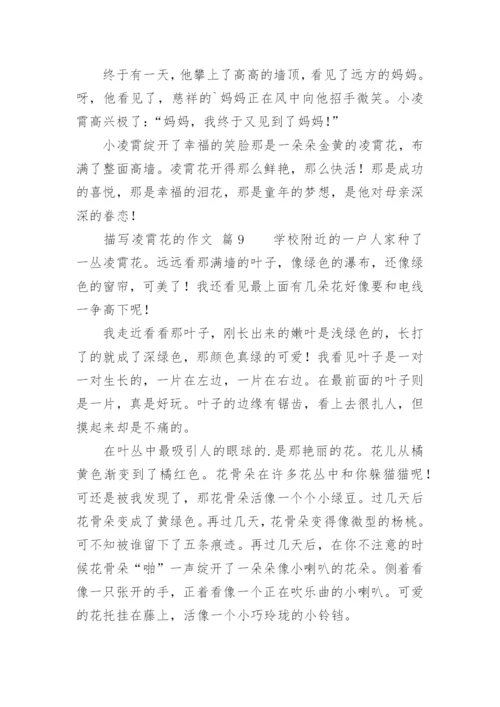 描写凌霄花的作文.docx