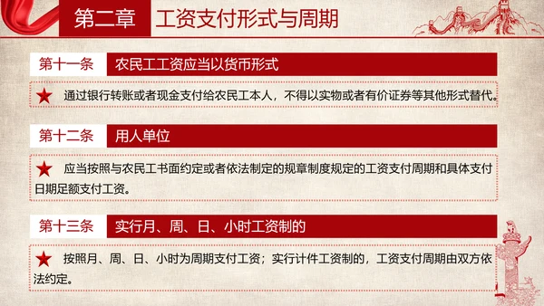 保障农民工工资支付条例全文解读PPT模板