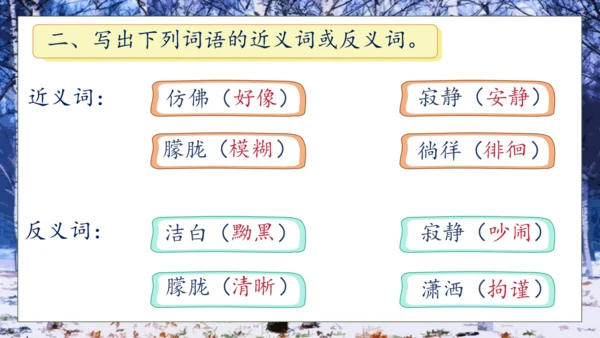【核心素养】部编版语文四年级下册-11.白桦 第1课时（课件）