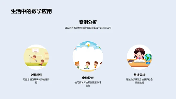 数学在生活应用PPT模板