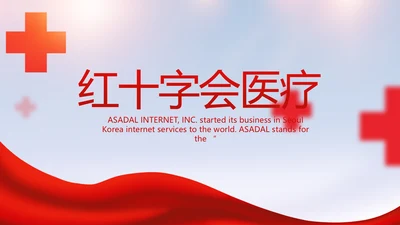 红色大气红十字会医疗工作总结PPT