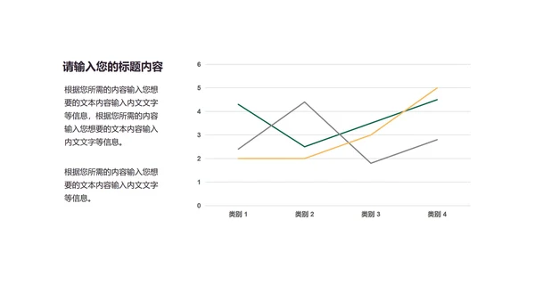 黄色扁平风简约总结汇报PPT模板