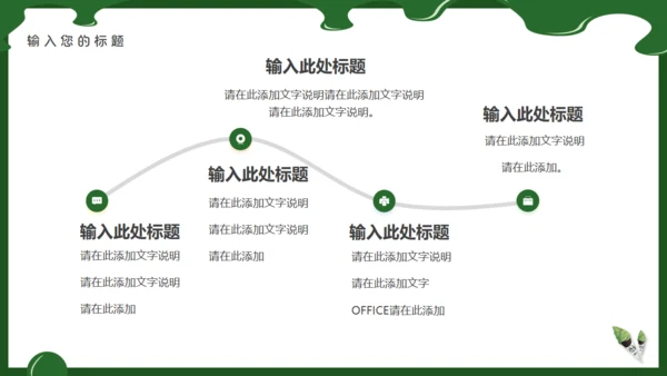 抹茶冰淇淋甜筒通用PPT模板