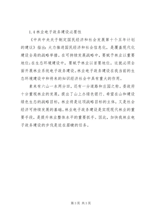 林业局电子政务工作计划.docx