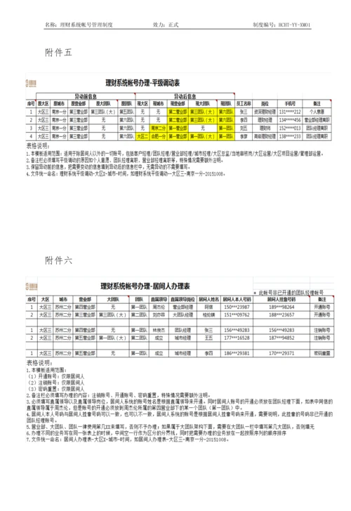 理财系统帐号管理制度.docx