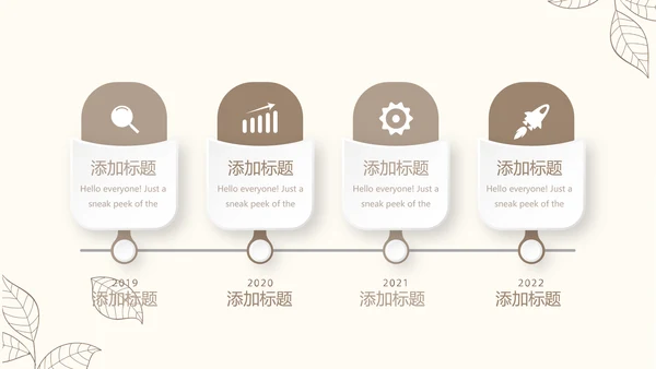 淡雅小清新终工作总结通用PPT动态模板