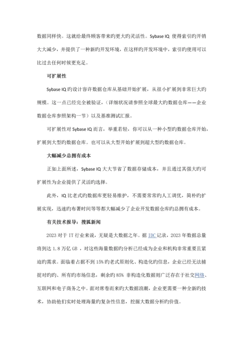 SybaseIQ非结构化数据解决方案.docx