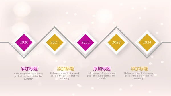 粉色气球员工生日会快乐电子相册动态PPT模板
