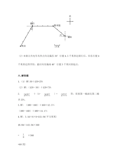 人教版小学六年级上册数学期末测试卷精品【名师推荐】.docx