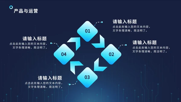 科技风通路电路PPT模板