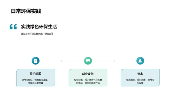 环保行动，绿色生活