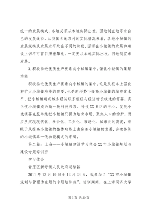 学习小城镇建设的心得体会.docx