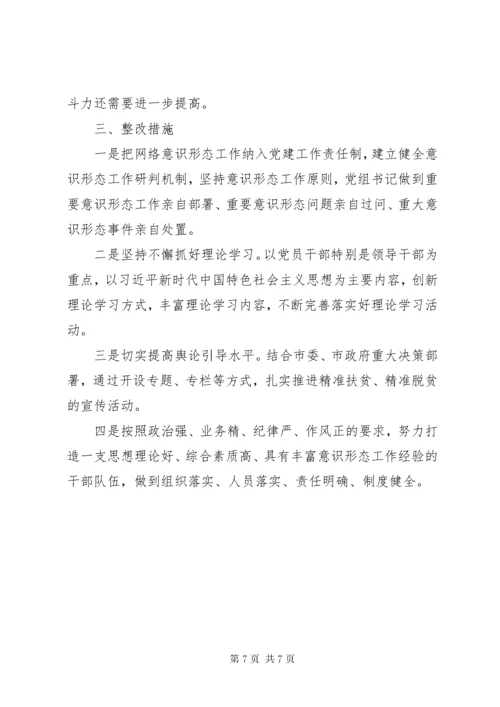 党支部意识形态自查整改报告.docx