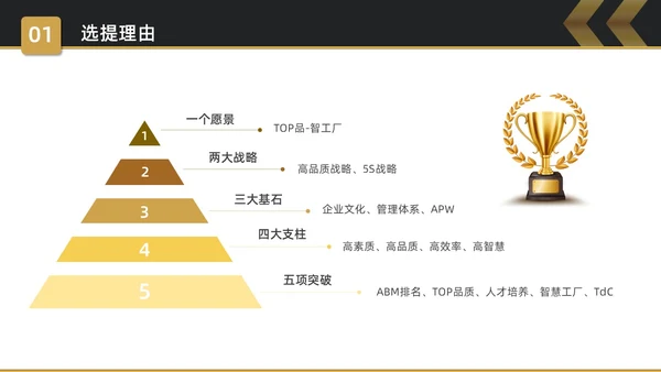 黑金简约商务5S改善报告企业质量复盘PPT质量管理