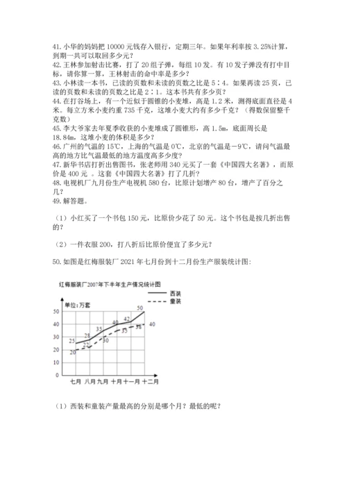 六年级小升初数学应用题50道必考题.docx