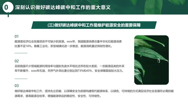 环境保护碳达峰碳中和绿色环保PPT模板