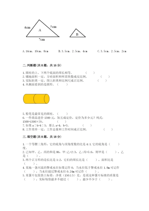小升初六年级期末试卷精品（典优）.docx