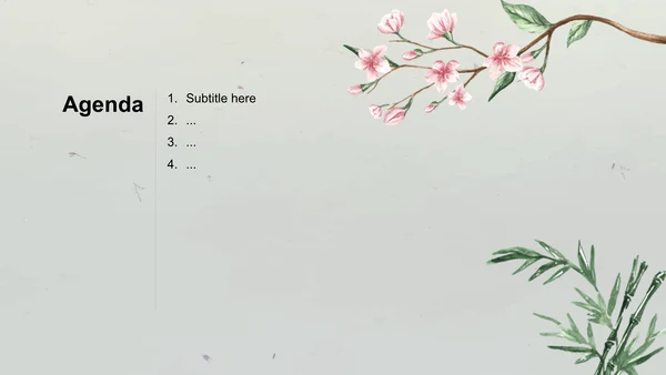 绿色水墨风教育培训PPT主题