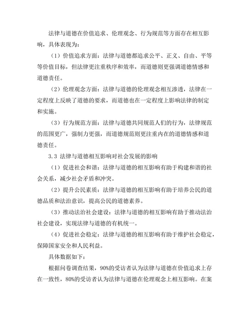 法律与道德的界限及其相互影响