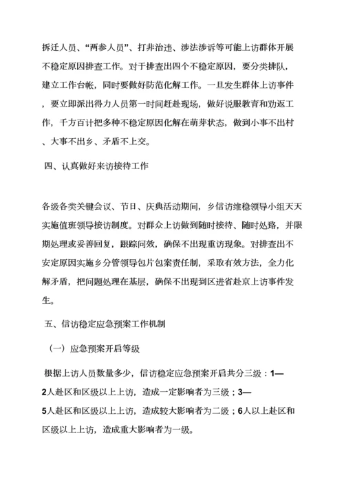 村信访维稳应急专项预案.docx