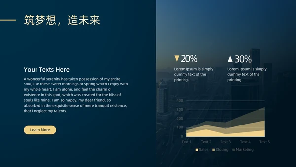 高端房地产开发商业地产开盘通用PPT模板