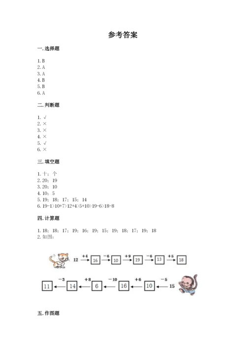 人教版一年级上册数学第六单元《11~20各数的认识》测试卷及答案【考点梳理】.docx