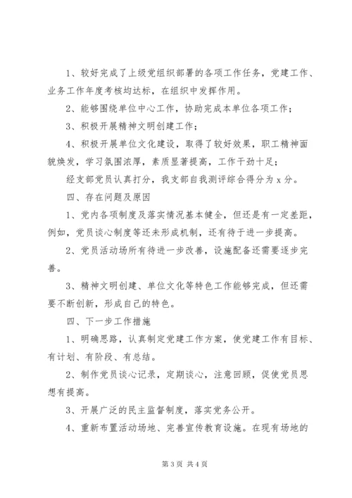 党支部自我评价报告.docx