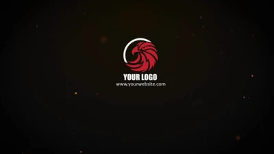 大气粒子碰撞2版入LOGO片头PPT模板
