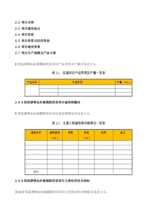 B型流感嗜血杆菌偶联疫苗项目节能评估报告模板.docx