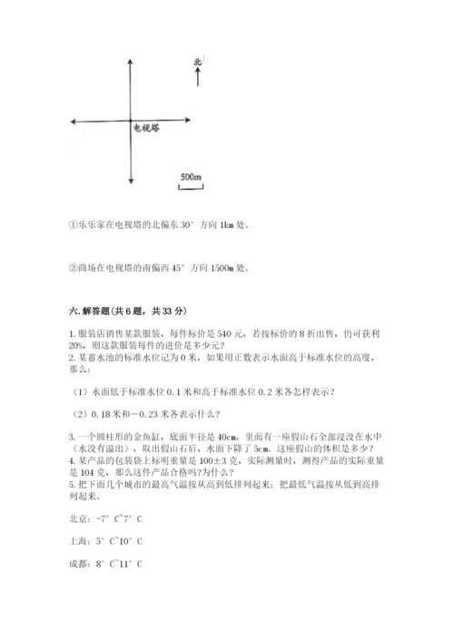 小升初六年级期末试卷附参考答案（满分必刷）.docx
