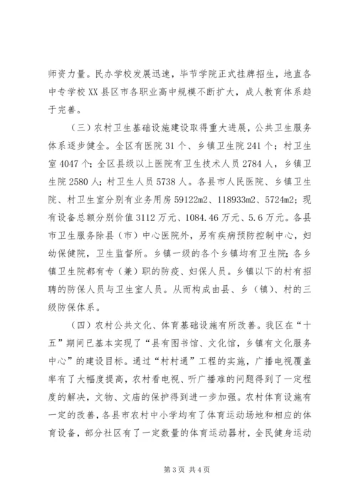 地区农村社会发展基础设施建设调研报告 (4).docx