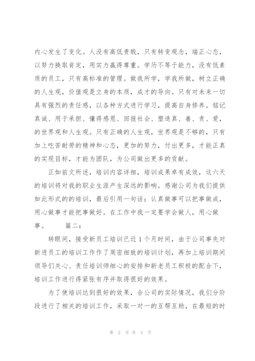 新员工入职培训个人总结.docx