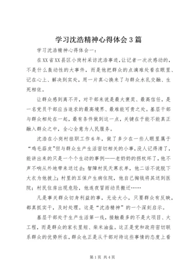 学习沈浩精神心得体会3篇.docx